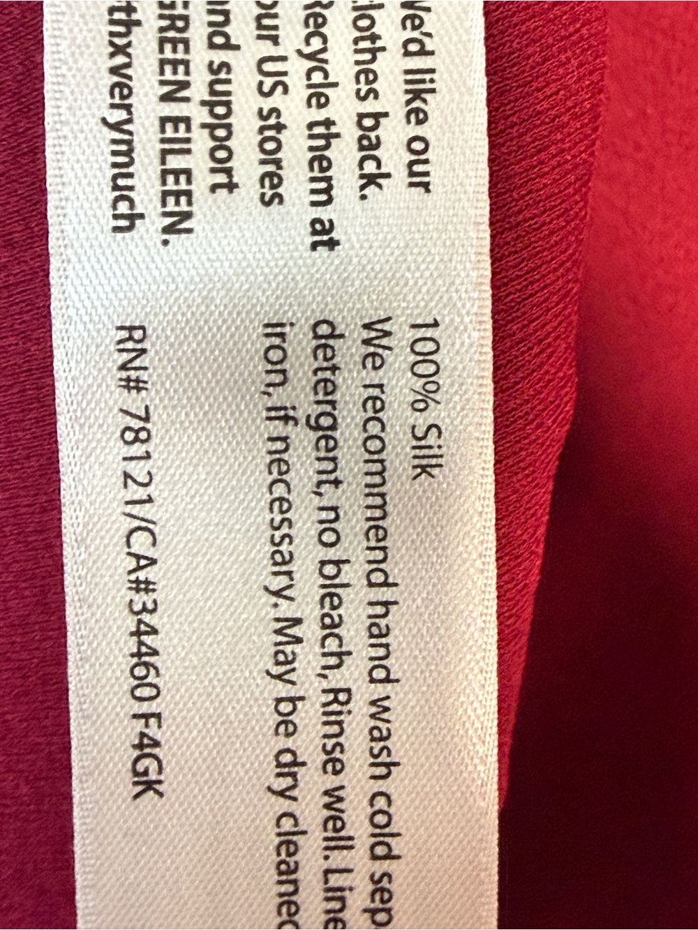 Eileen Fisher Sleeveless Crewneck Tank - Berry - Picture 6 of 6